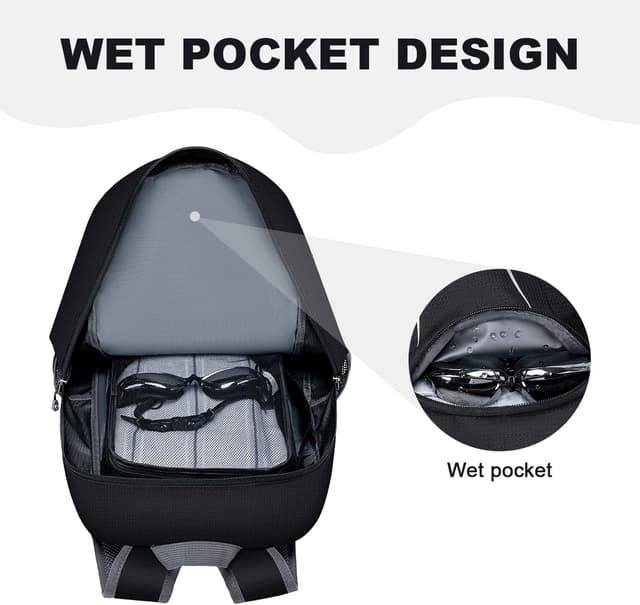 Detalle 2 de MIYCOO Ultra Lightweight Packable Backpack (Waterproof, 35L, Foldable Daypack)