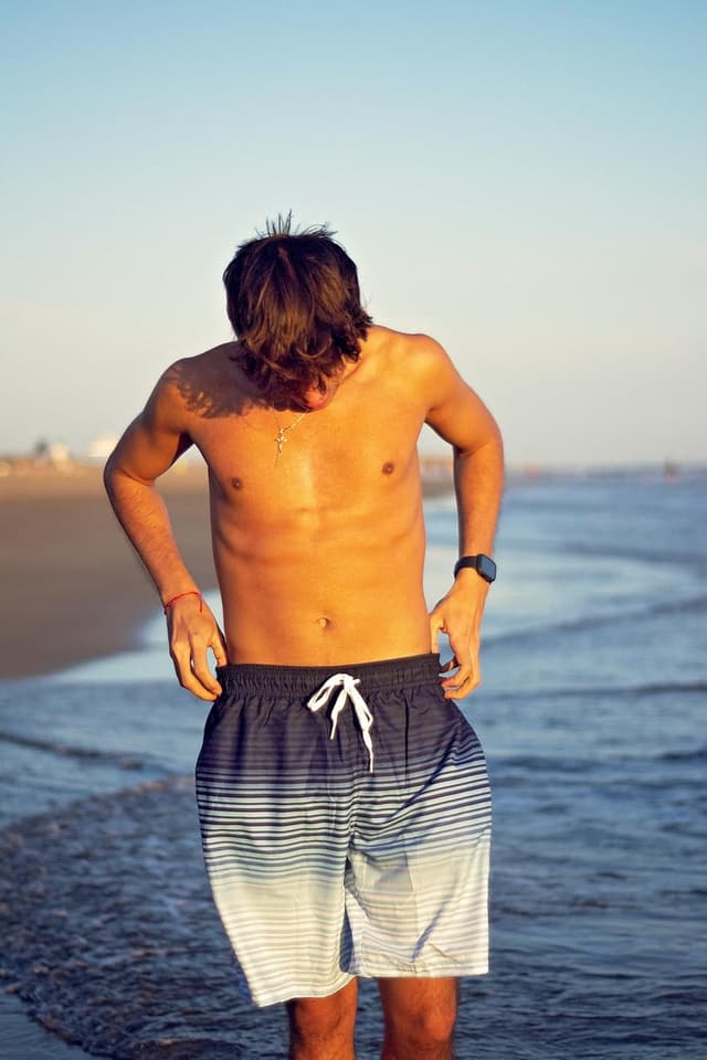 Detalle de westwolf Men's Swim Trunks with Compression Liner 9" Quick Dry Board Shorts