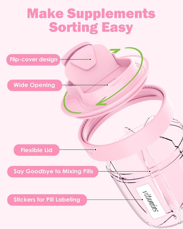 Thumbnail 3 de Cute Pill Organizer 7-Compartment Pill Box ๐