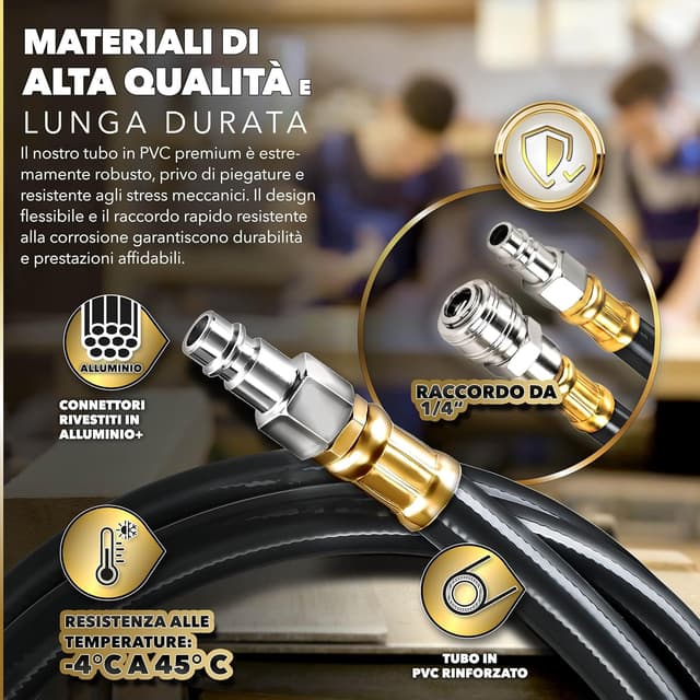 Thumbnail 3 de TRESKO Avvolgitubo 20 m per aria compressa