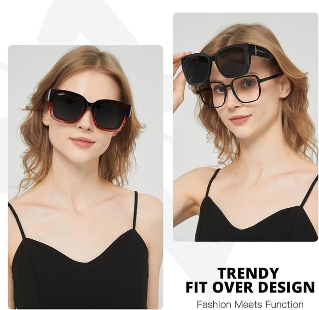 Detalle de Over glasses sunglasses 2 pack