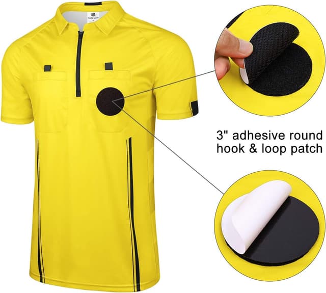 Detalle de FitsT4 Sports Pro Soccer Referee Jersey (Short Sleeve)