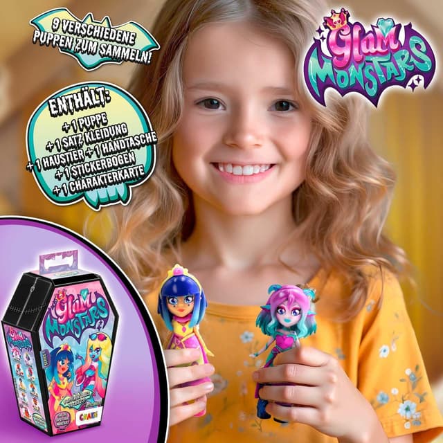 Thumbnail 4 de Glam MONSTARS figura sorpresa Serie 1x