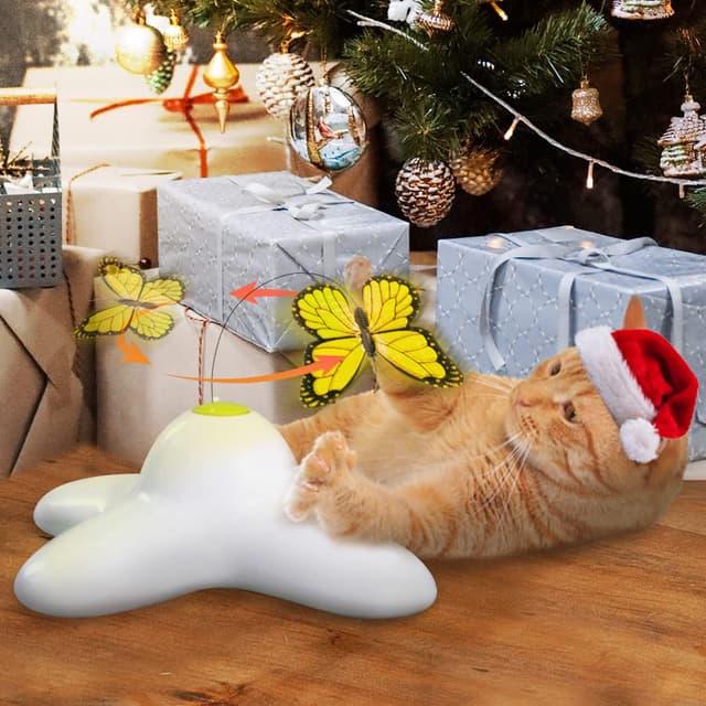 Thumbnail 6 de ALL FOR PAWS interactive butterfly cat toy (flutter bug) with 360° rotation