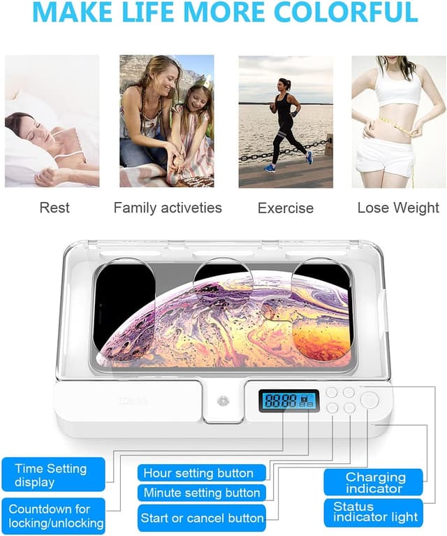 Detalle 2 de iDiskk Boite Telephone minuteur 99h ⏳