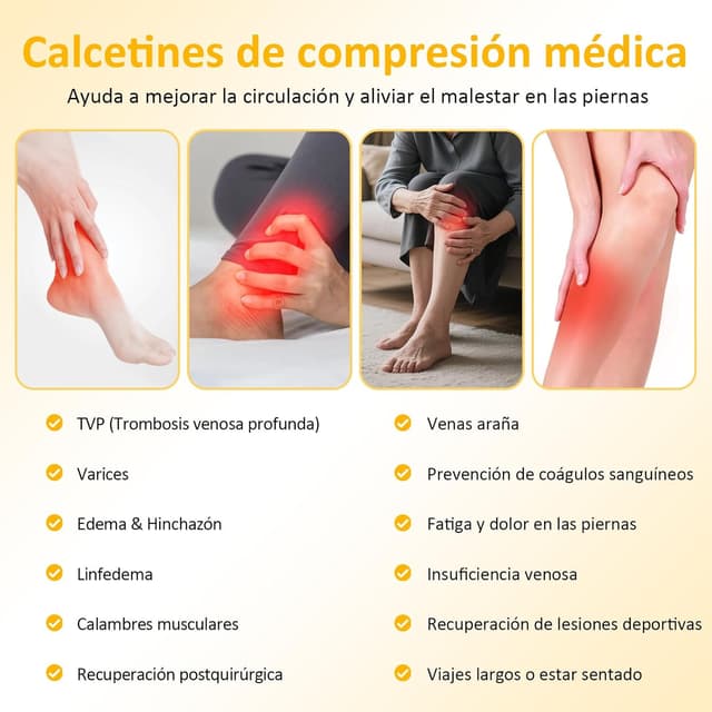 Thumbnail 3 de PUTUO Medias de Compresión Muslo 20–30 mmHg talla grande