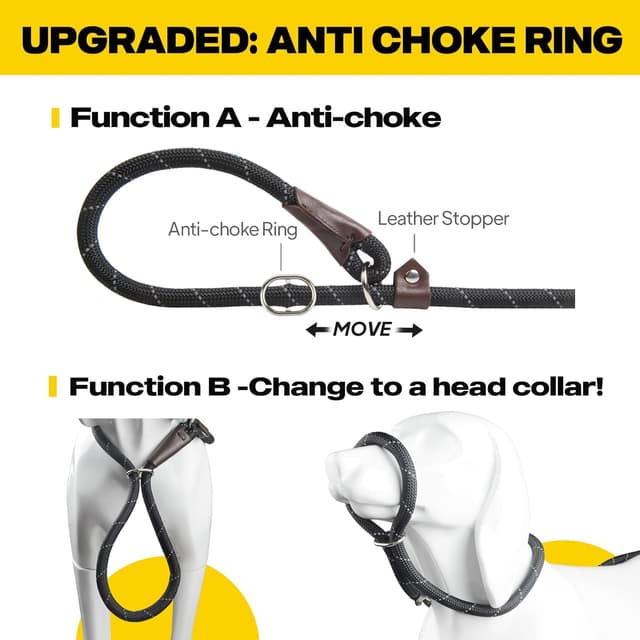 Detalle de Fida Slip Lead 1.8m rope leash for training