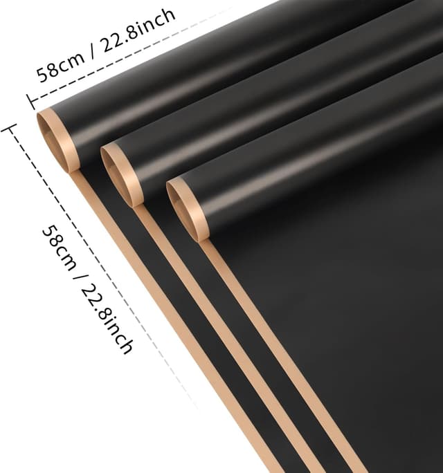 Thumbnail 1 de NESCCI 20 Sheets Flower Wrapping Paper 22.8x22.8 in