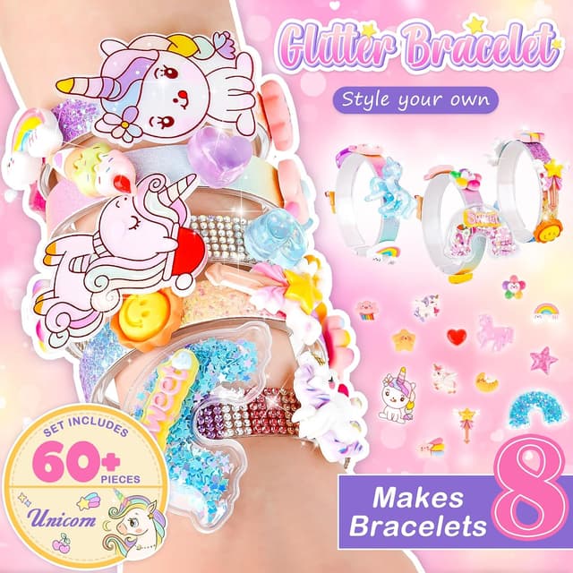 Detalle 2 de Bracelet Making Kit for Girls (Unicorn Friendship Bracelet Set) – Creative DIY Craft Kit Ages 5–12