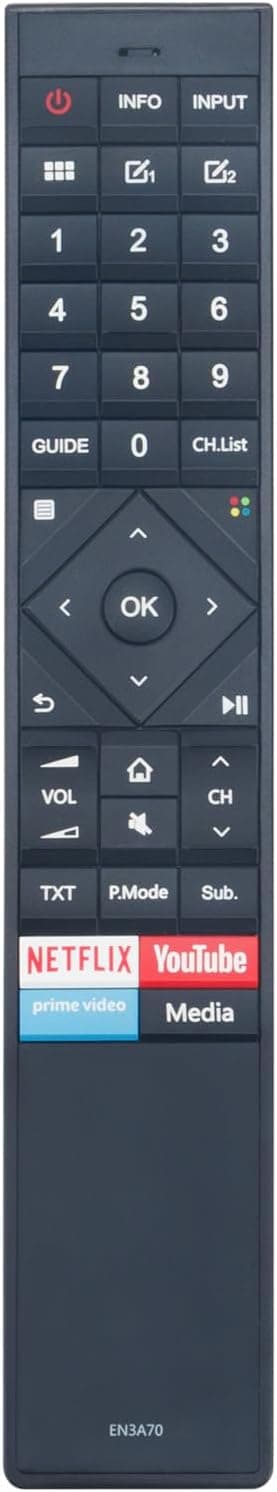 Detalle 2 de VINABTY EN3A70 Sprachfernbedienung als Ersatz für Hisense Smart 4K TVs