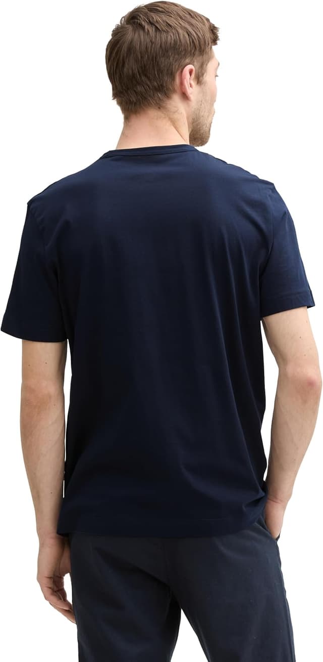 Detalle de TOM TAILOR 1046712 T-shirt da uomo con stampa fotografica frontale