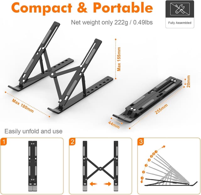 Detalle de GRIFEMA GB1054B supporto PC portatile 10-17,3