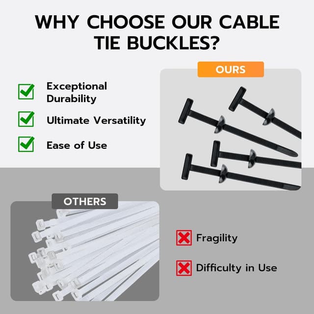 Thumbnail 6 de Mcbazel 200 Pièces attaches-câbles universelles