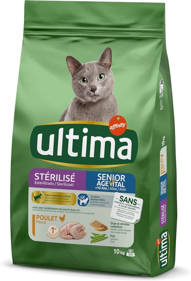 Imagen de Ultima Sterilizzati Senior 10 kg 🐱 en OfertitasTOP