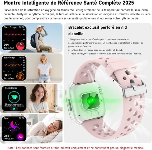 Detalle 2 de YYKY Nlle Montre Connectée ECG 1,72"