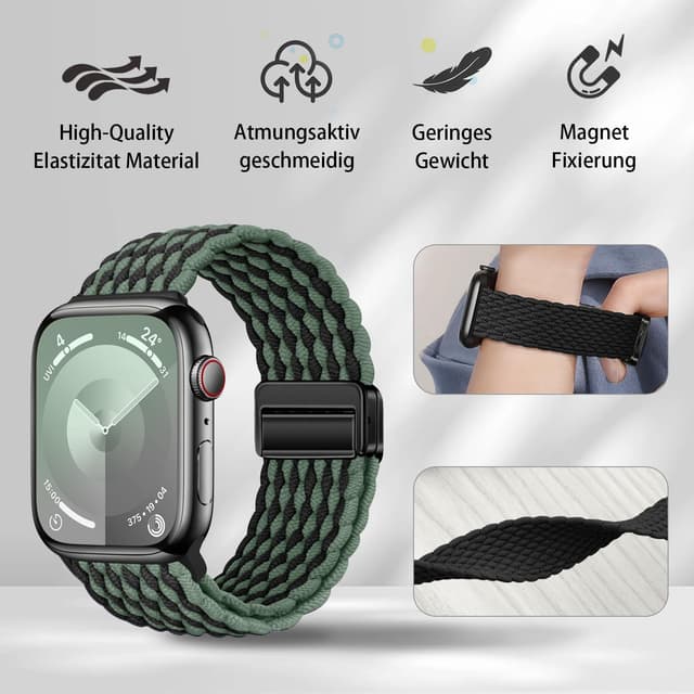 Detalle 2 de Geflochtenes Armband für Apple Watch 38 mm