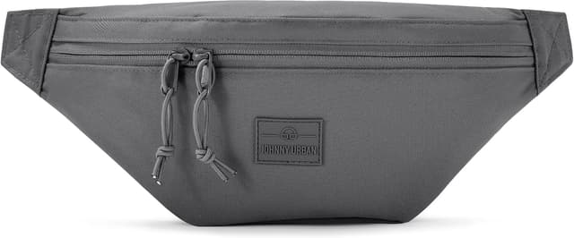 Detalle de Johnny Urban Marsupio Erik Large grigio scuro, idrorepellente (3 litri) uomo e donna