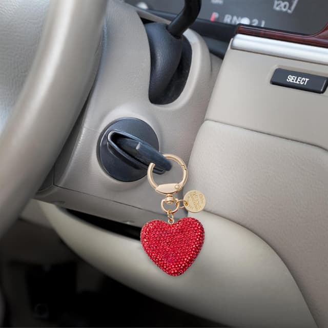 Thumbnail 4 de CHUQING Coeur Porte-clés strass 9 cm ❤