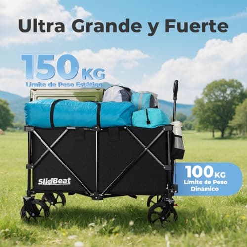Thumbnail 2 de SLIDBEAT Carro Plegable XXL con Ruedas Grandes