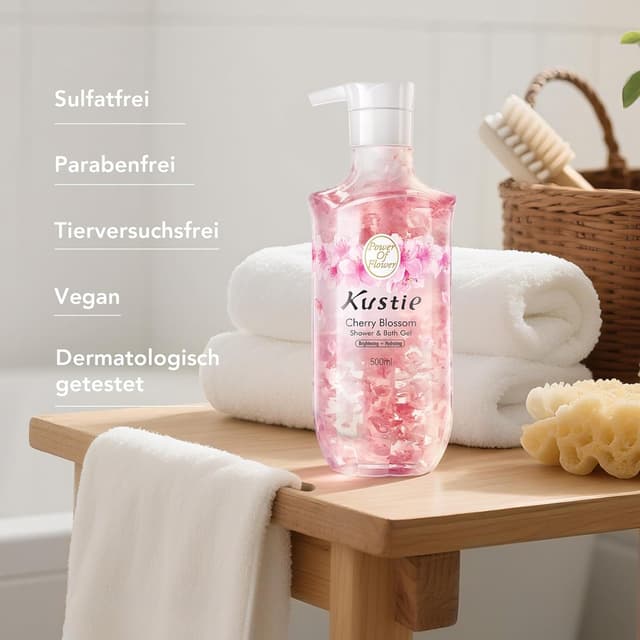 Thumbnail 6 de Kustie Kirschblüten Duschgel 380 ml
