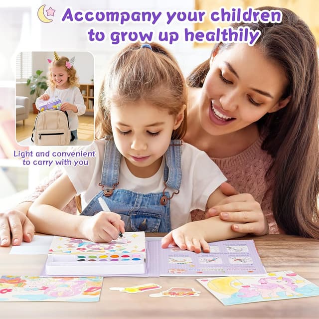 Detalle de Ybzegrd Water Colouring Book 12-colour Paint Set 🎨