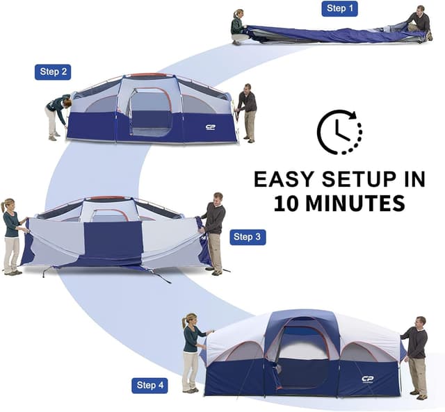 Detalle 2 de CAMPROS CP 8-Person Tent 14 x 9 ft ⛺