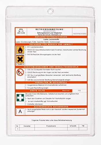 Detalle 2 de Pochette DURABLE A6 transparente, 10 pièces ⚙