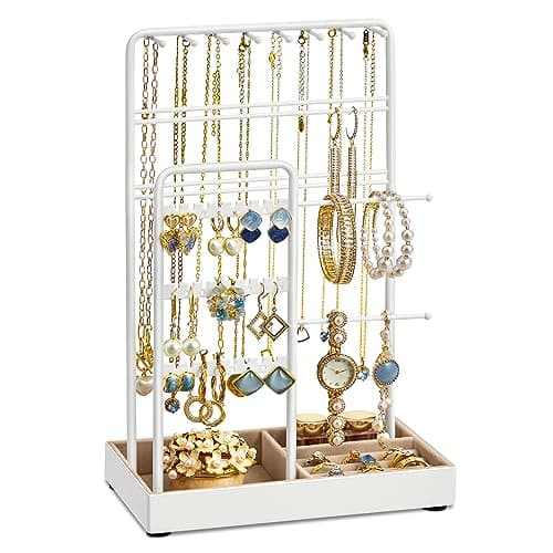 Detalle de SONGMICS soporte de joyas JJS021W01, 30 cm