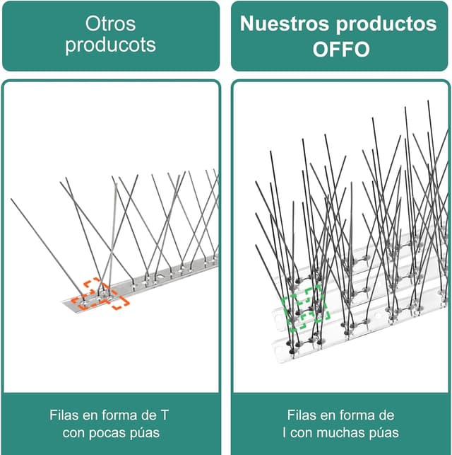 Thumbnail 1 de OFFO Pinchos Antipalomas 2,08 m Inox