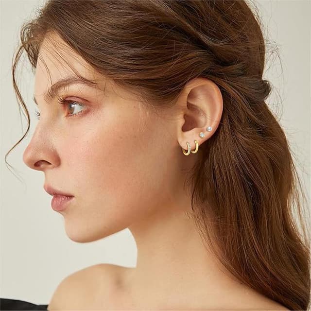 Detalle 2 de RoseJeopal Ohrstecker 925 mit Zirkonia Set