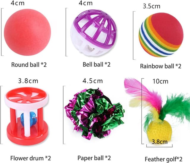 Thumbnail 3 de ZYYRSS Cat Toys 21‑Piece Kitten Set