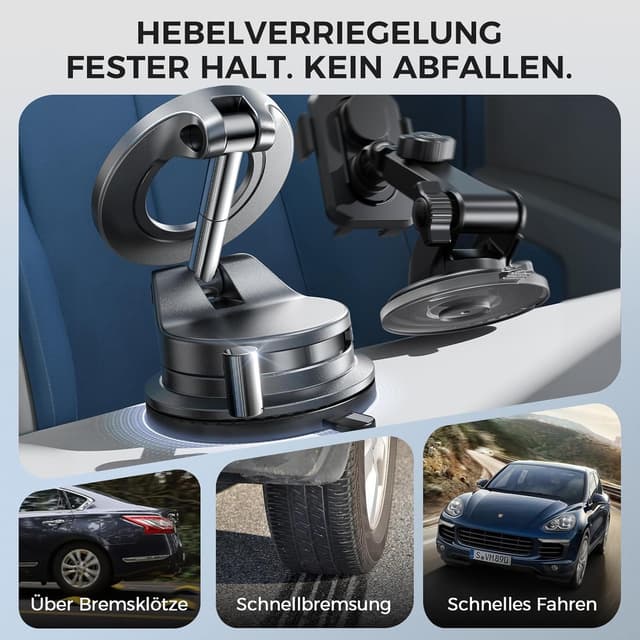 Thumbnail 2 de LISEN Vakuum Magnet‑Autohalterung für iPhone