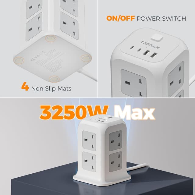 Thumbnail 5 de TESSAN Tower Extension Lead 10M