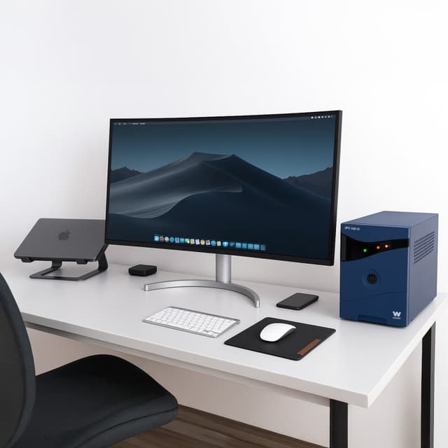 Detalle de Woxter UPS 650 VA SAI Azul