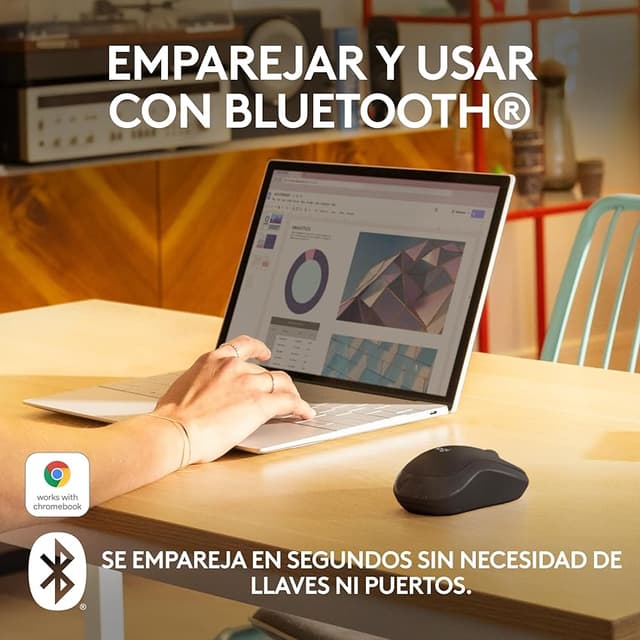 Detalle 2 de Logitech M240 Bluetooth ratón inalámbrico 18 meses