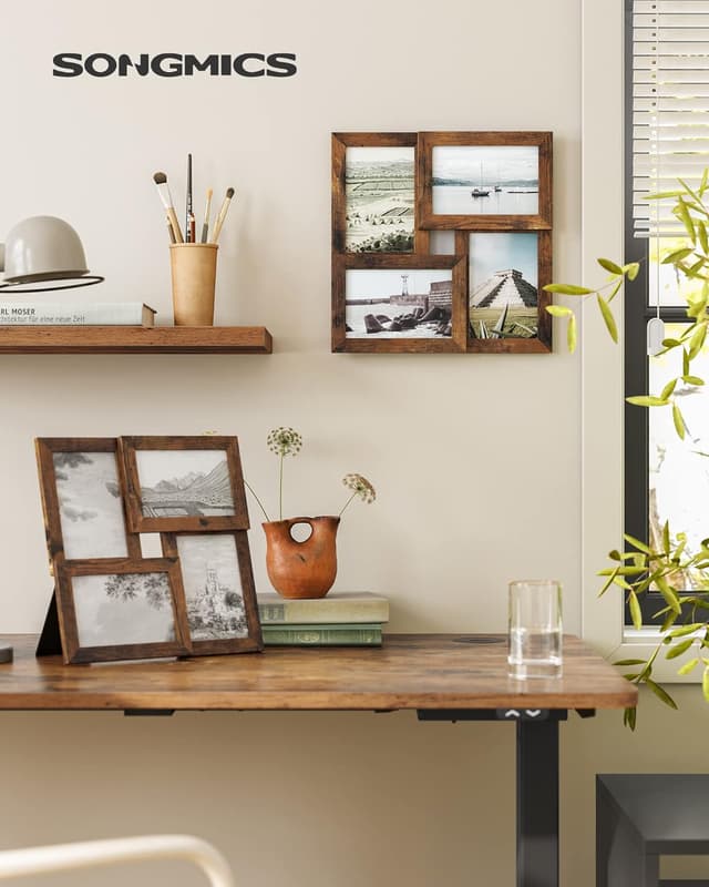 Detalle 2 de SONGMICS Collage-Bilderrahmen 4er Set 10 x 15