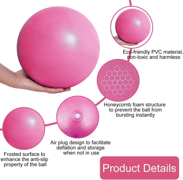 Detalle de Keratobleem Palla fitness per Pilates ed equilibrio 🧘