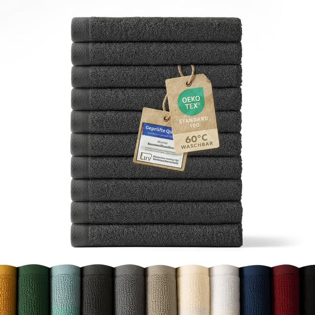 Imagen de Blumtal Premium Frottier Gästehandtücher 12er Set en OfertitasTOP