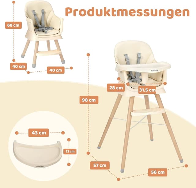 Detalle 2 de Ezebaby Chaise haute 6 en 1