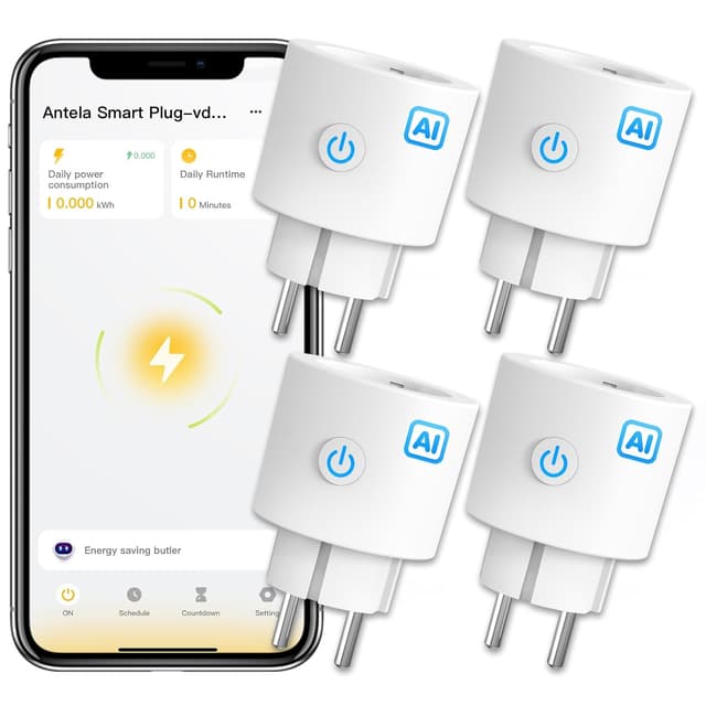 Detalle de ANTELA WLAN Smart Steckdose AI 16A 3680W 4er-Set