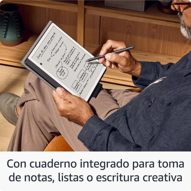 Thumbnail 4 de Amazon Kindle Scribe (64 GB) ✍️ Pantalla rediseñada y lápiz premium Verde jade