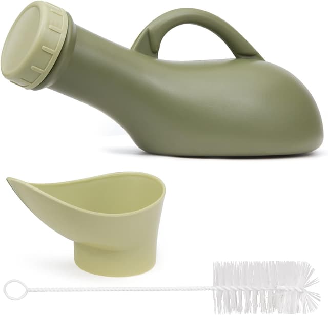 Detalle de Spill-proof 1000ml Portable Urine Bottle with Screw-On Lid (Unisex, PP plastic)