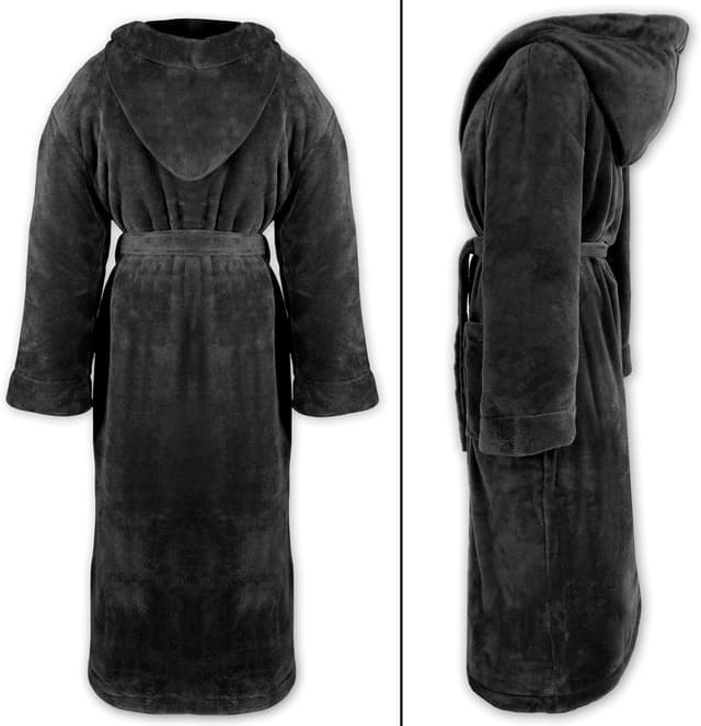Detalle 2 de Gräfenstayn® Kuschelfleece Bademantel mit Kapuze (Unisex), Öko-Tex Standard 100, Größe S–XXXL