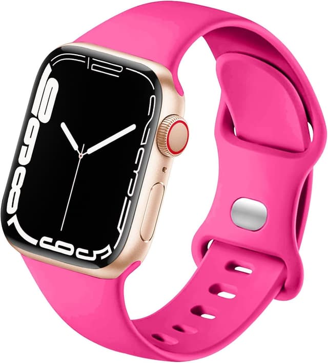 Detalle de HdanMole Sport Strap silicone replacement for Apple Watch (40/41/42mm and 38/44/45/46mm sizes)