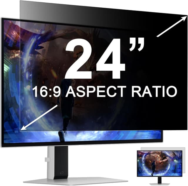 Detalle de 24 Zoll Blickschutzfolie für 16:9 Monitore