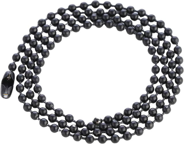 Detalle de DonDon Collier en acier inoxydable pour homme, chaîne à boules, 60 cm