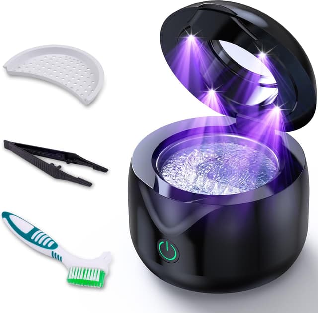 Imagen de ITSHINY Pulitore ultrasuoni 45 kHz, 200 ml per denti e gioielli en OfertitasTOP