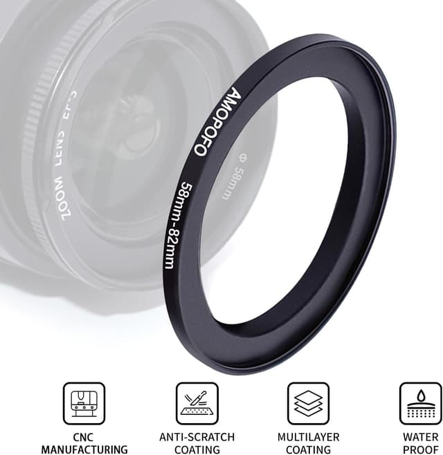 Thumbnail 1 de AMOPOFO 58-82mm Step Up Ring