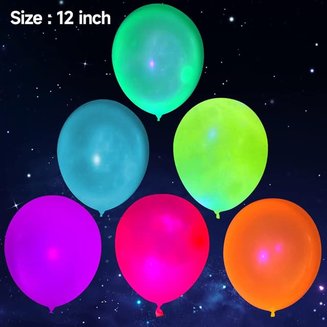 Thumbnail 6 de UV Neon Balloons 300 Pcs for Black Light