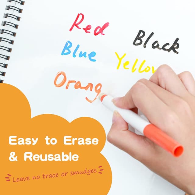 Thumbnail 1 de NEWYES Tableau Blanc Enfants 10 marqueurs